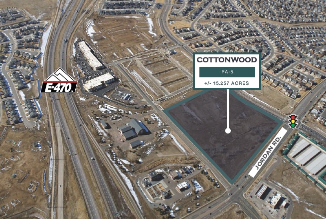 E-470 & Jordan Rd- Cottonwood, Parker, CO for sale - Aerial - Image 1 of 3
