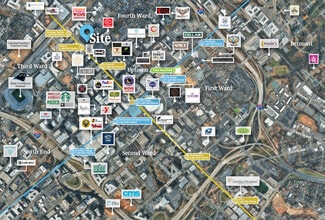 402 W Trade St, Charlotte, NC - Aérien  Vue de la carte