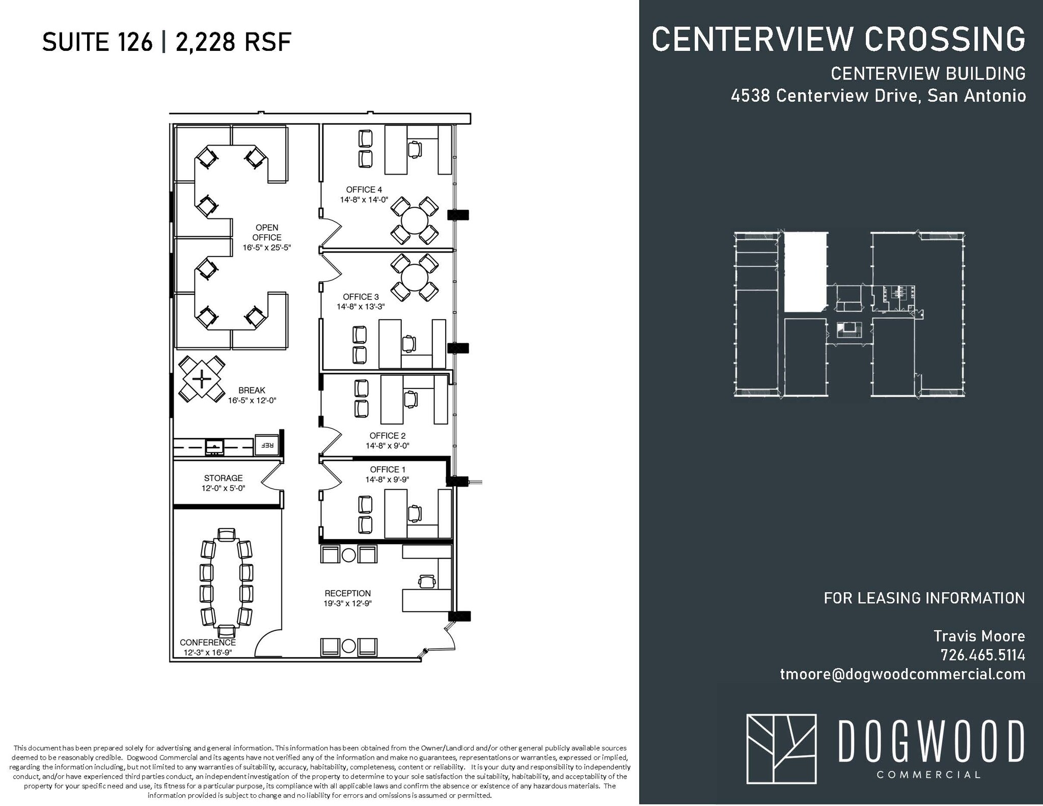 4538 Centerview Dr, San Antonio, TX à louer Plan d  tage- Image 1 de 1