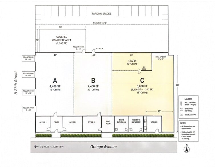 2610 Orange Ave, Fort Pierce, FL for lease - Floor Plan - Image 2 of 30