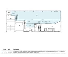 900 G St NW, Washington, DC for lease Floor Plan- Image 1 of 1