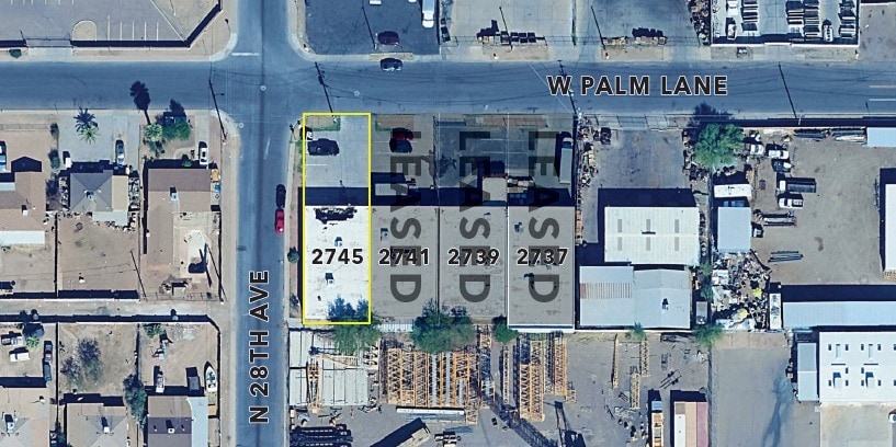 2745 W Palm Ln, Phoenix, AZ à louer - Aérien - Image 2 de 3