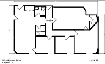 240 W Passaic St, Maywood, NJ à louer Plan d’étage- Image 1 de 1