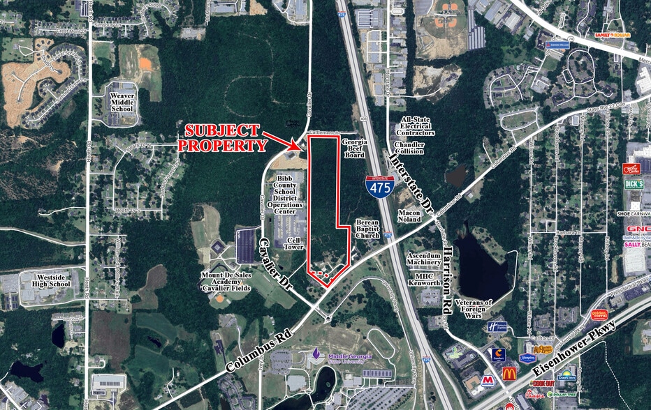 5205 Columbus Rd, Macon-Bibb, GA à vendre - Aérien - Image 1 de 2