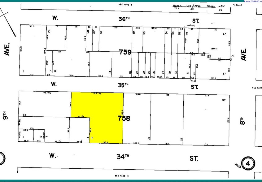 333 W 34th St, New York, NY à louer - Plan cadastral - Image 1 de 1