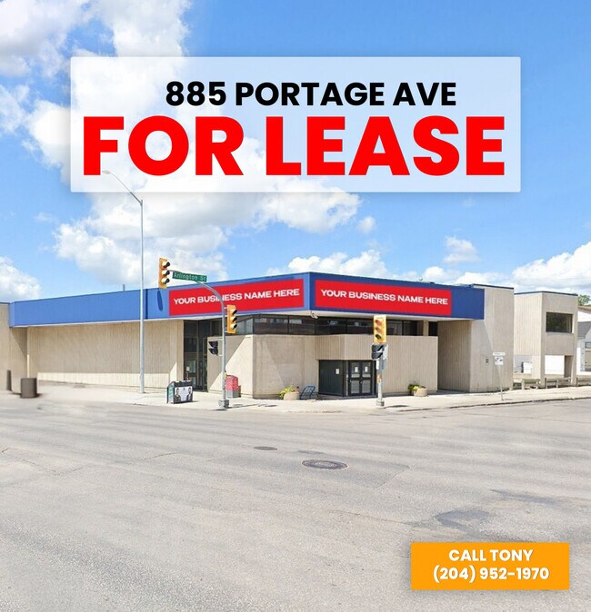 Plus de détails pour 885 Portage Av, Winnipeg, MB - Bureau/Commerce de détail à louer