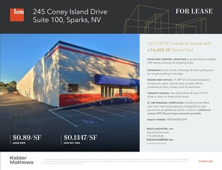 More details for 245 Coney Island Dr, Sparks, NV - Industrial for Lease