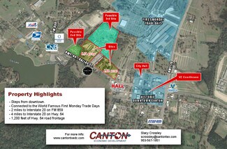 Plus de détails pour TBD Highway 64,, Canton, TX - Terrain à vendre