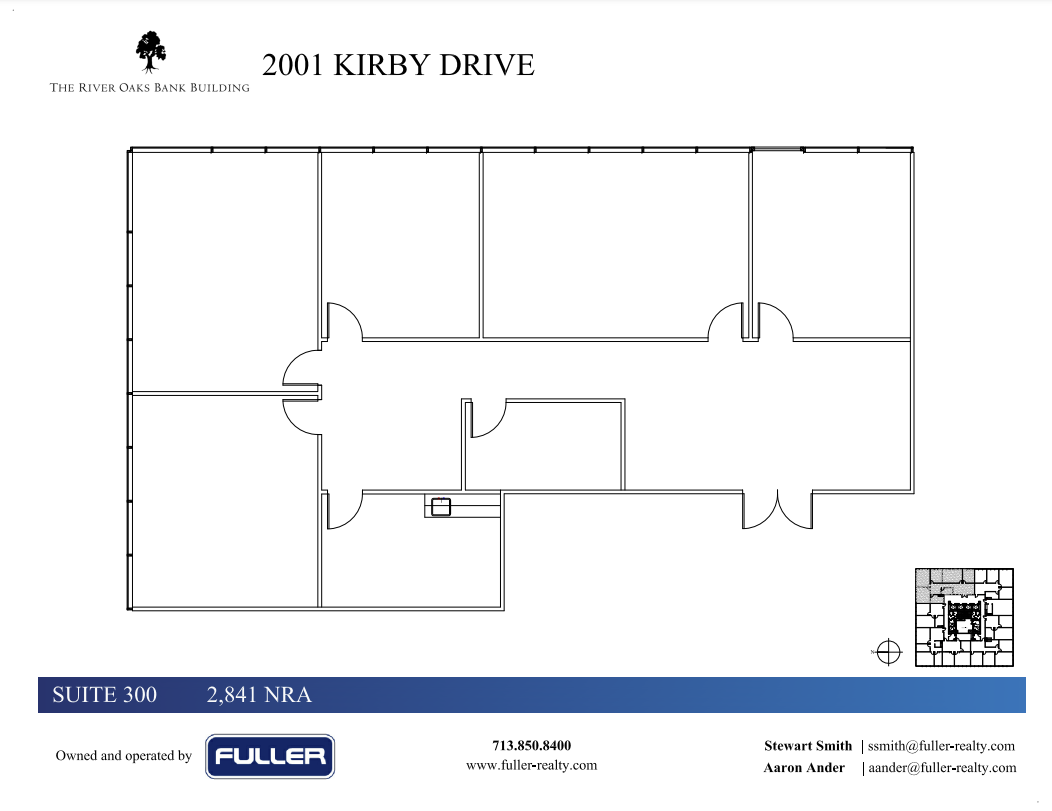 2001 Kirby Dr, Houston, TX à louer Plan d  tage- Image 1 de 1