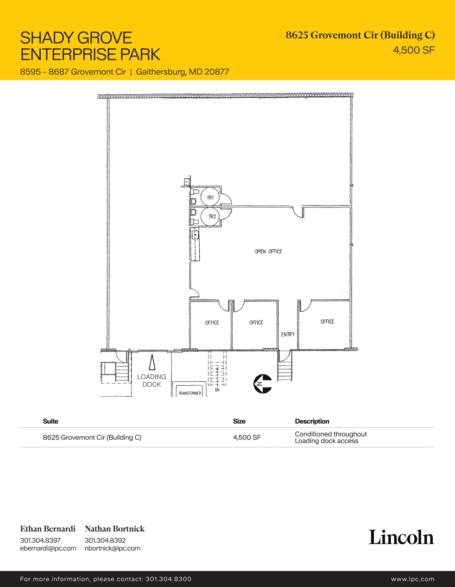 8565-8637 Grovemont Cir, Gaithersburg, MD à louer Plan d’étage- Image 1 de 1