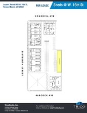 868-882 W 16th St, Newport Beach, CA à louer Plan de site- Image 1 de 2