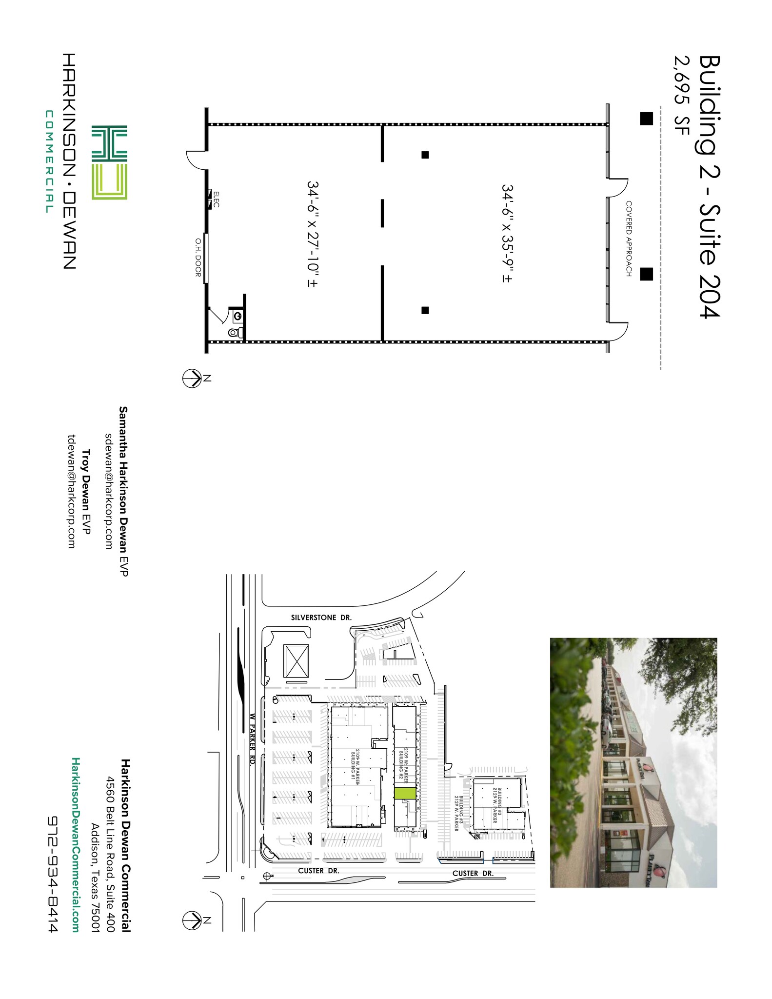 2109 Parker Rd W, Plano, TX à louer Plan de site- Image 1 de 1