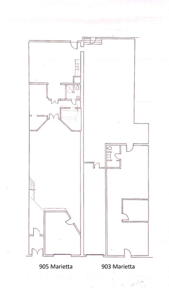 903 Marietta St NW, Atlanta, GA à vendre - Plan d’étage - Image 1 de 1