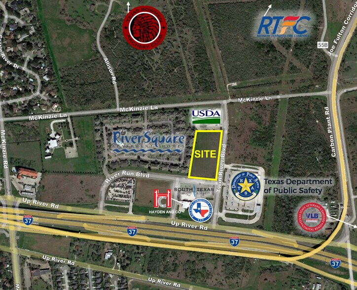 River Run Blvd @ Twin River Blvd, Corpus Christi, TX à vendre - Aérien - Image 2 de 2