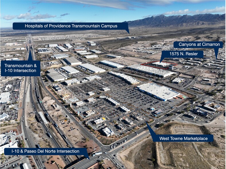 1575 N Resler Dr, El Paso, TX à louer - Photo du bâtiment - Image 2 de 18