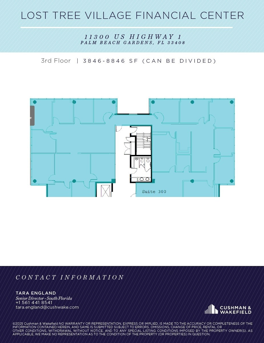 11300 US Highway 1, Palm Beach Gardens, FL à louer Plan d’étage- Image 1 de 6
