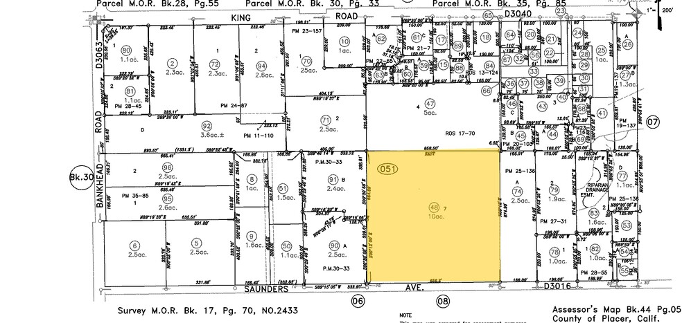 5361 Saunders Ave, Loomis, CA à vendre - Plan cadastral - Image 1 de 1