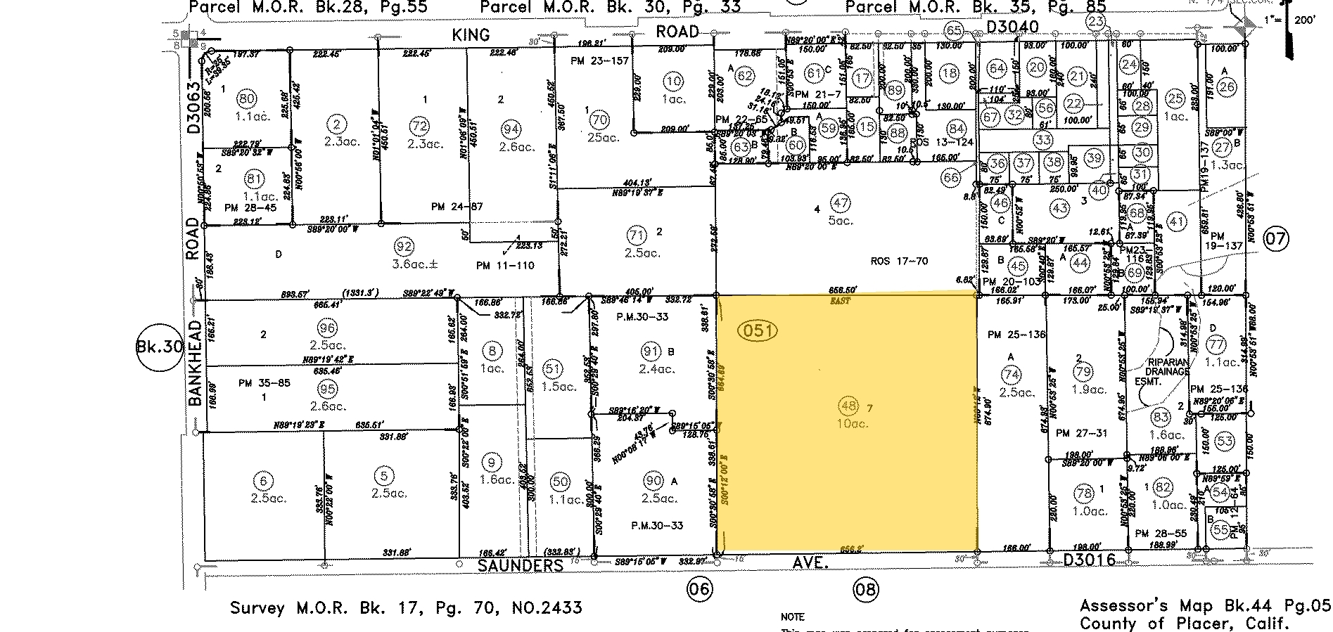 5361 Saunders Ave, Loomis, CA à vendre Plan cadastral- Image 1 de 1