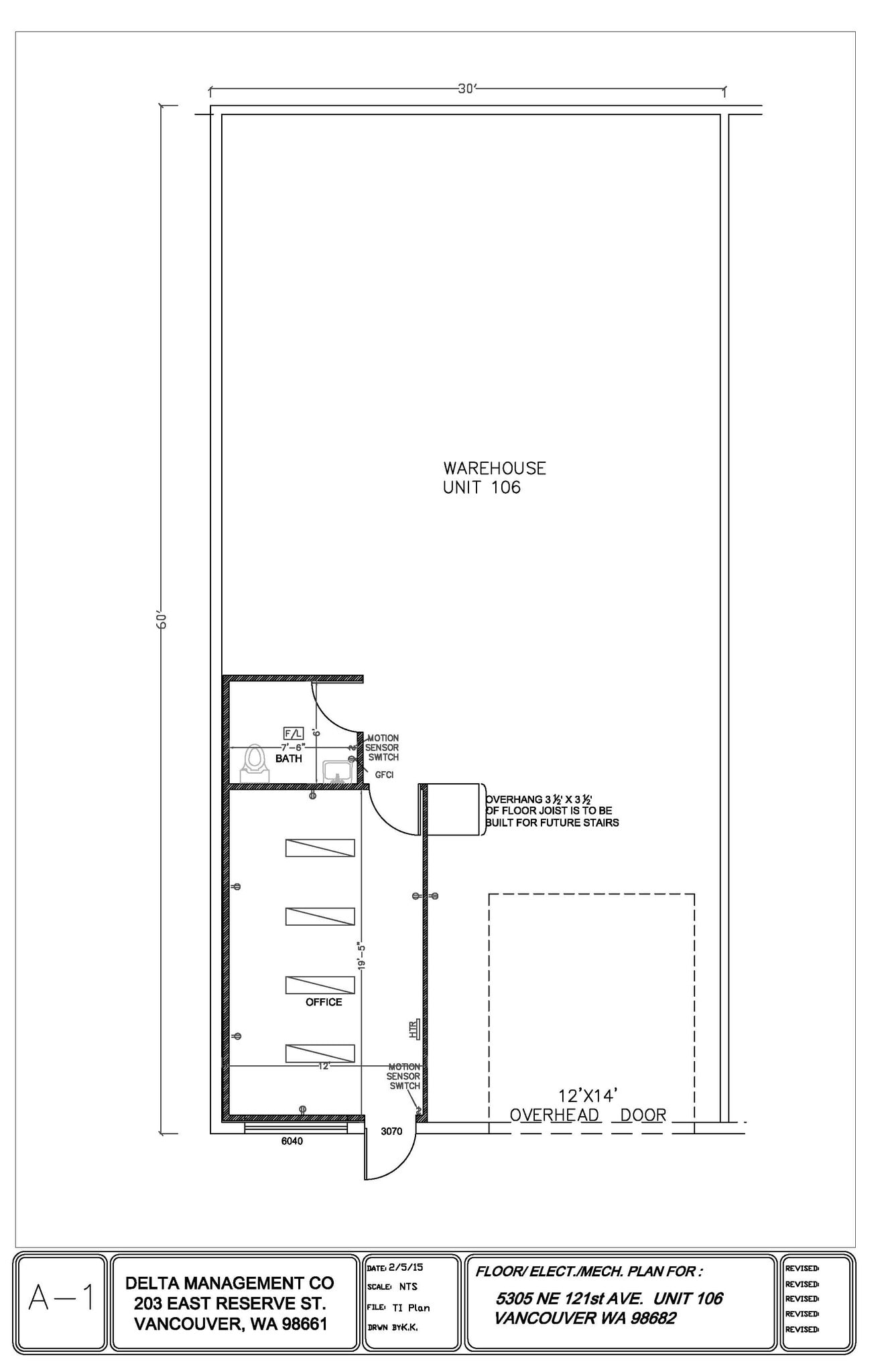 5305 NE 121st Ave, Vancouver, WA for lease Interior Photo- Image 1 of 1