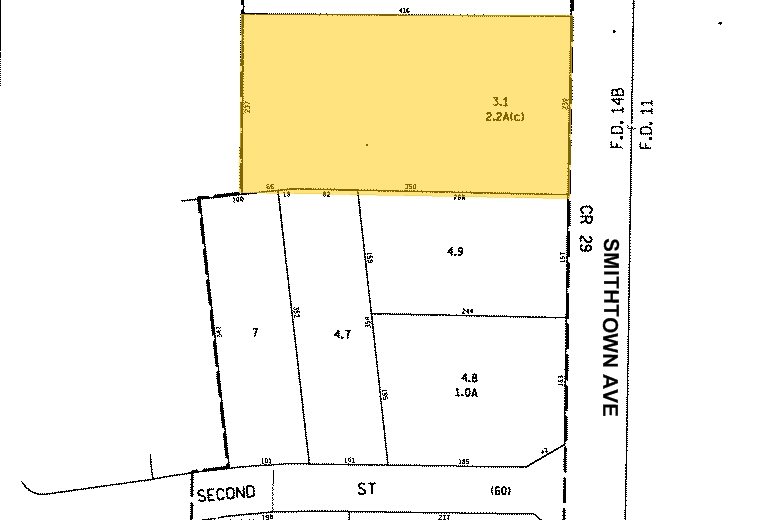 2200 Smithtown Ave, Ronkonkoma, NY à vendre - Plan cadastral - Image 2 de 7