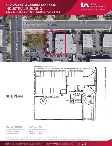 1220 E Acacia St, Ontario, CA for lease - Floor Plan - Image 2 of 2