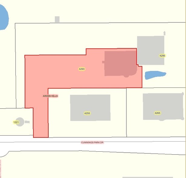 4293 Lexington Ave N, Arden Hills, MN à louer - Plan cadastral - Image 2 de 4