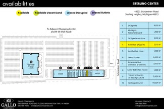 More details for 44501-44605 Schoenherr Rd, Sterling Heights, MI - Retail for Lease