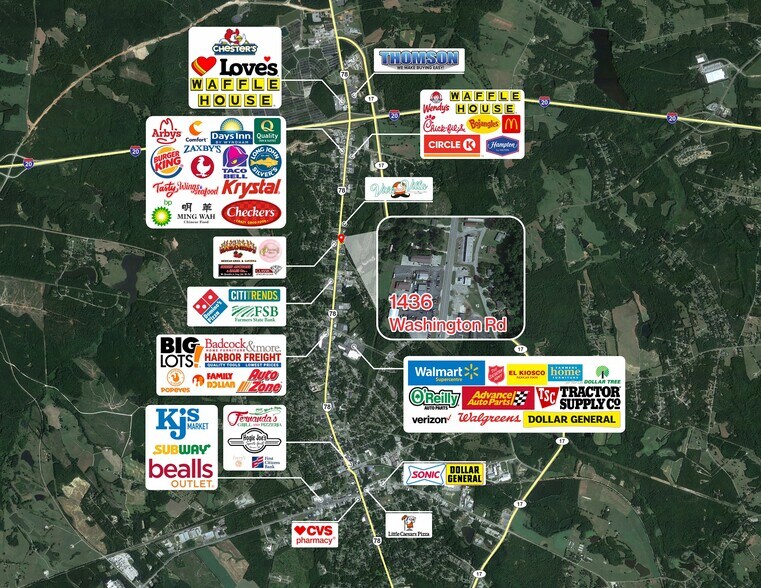 1436 Washington Rd, Thomson, GA for sale - Building Photo - Image 1 of 1