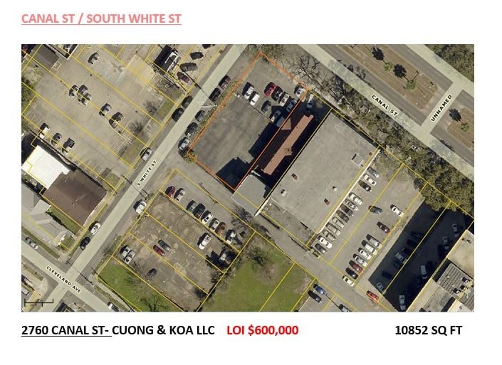 2760 Canal Street, New Orleans, LA à vendre - Aérien - Image 2 de 3
