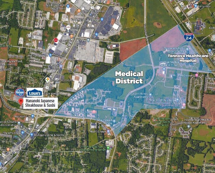 2111 Lowes Dr, Clarksville, TN à vendre - Aérien - Image 2 de 13