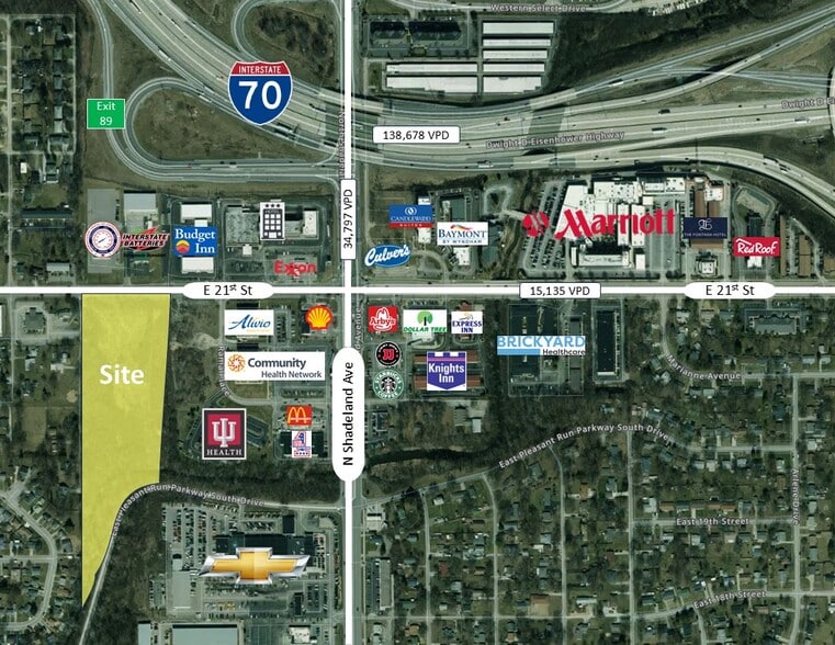 6900 E 21st St, Indianapolis, IN for sale - Aerial - Image 2 of 8