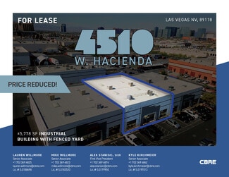 More details for 4510 W Hacienda Ave, Las Vegas, NV - Industrial for Lease