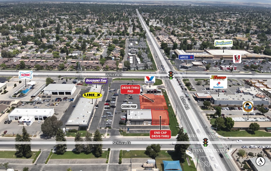 6561 White Ln, Bakersfield, CA for lease - Aerial - Image 3 of 7