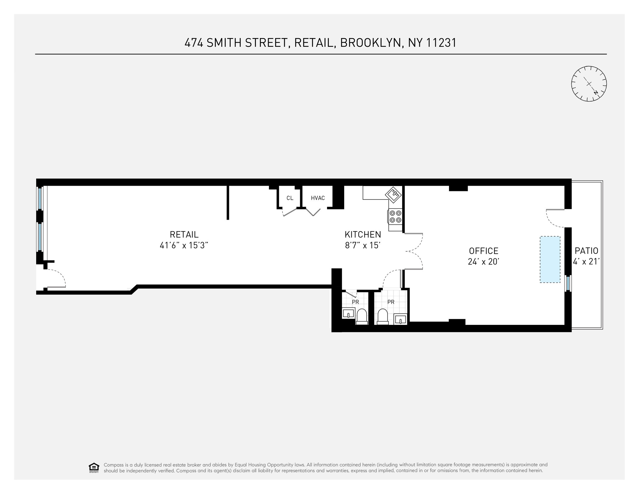 474 Smith St, Brooklyn, NY à louer Plan d’étage- Image 1 de 4