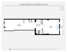 474 Smith St, Brooklyn, NY à louer Plan d’étage- Image 1 de 4