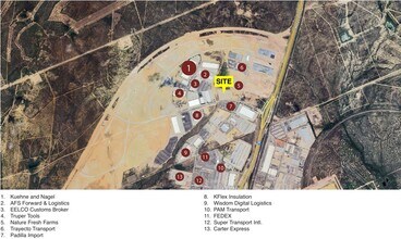 1120 Reuthinger Pkwy, Laredo, TX - AÉRIEN Vue de la carte