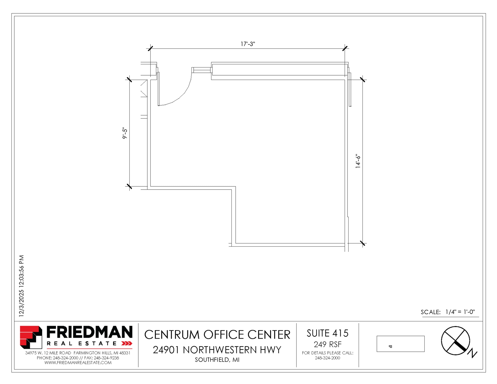 24901 Northwestern Hwy, Southfield, MI for lease Floor Plan- Image 1 of 1