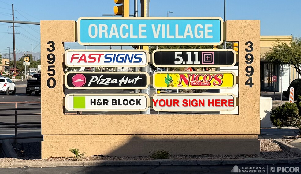 3950-3994 N Oracle Rd, Tucson, AZ à louer - Photo du bâtiment - Image 3 de 3