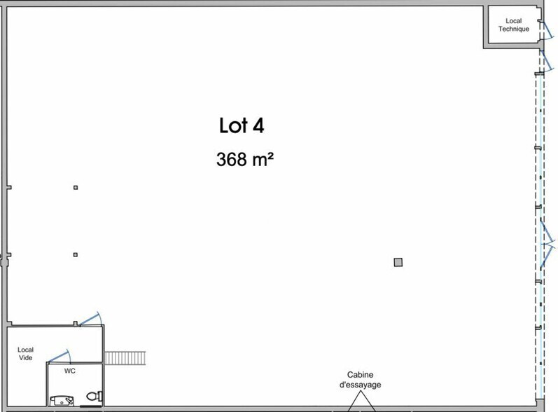 Retail in Chenôve for lease - Floor Plan - Image 3 of 4