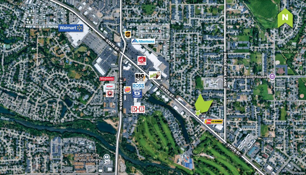 6614 W State St, Boise, ID à vendre - Aérien - Image 2 de 5