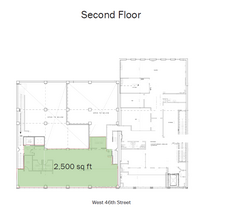 621-625 W 46th St, New York, NY à louer Plan d  tage- Image 1 de 1