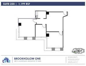 2301 E Lamar Blvd, Arlington, TX à louer Plan d’étage- Image 1 de 1