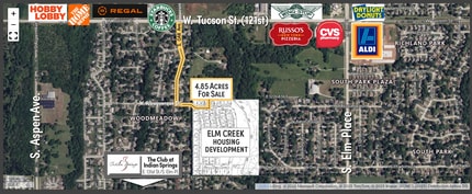 S 121st Street West of Elm, Broken Arrow, OK - Aérien  Vue de la carte - Image1