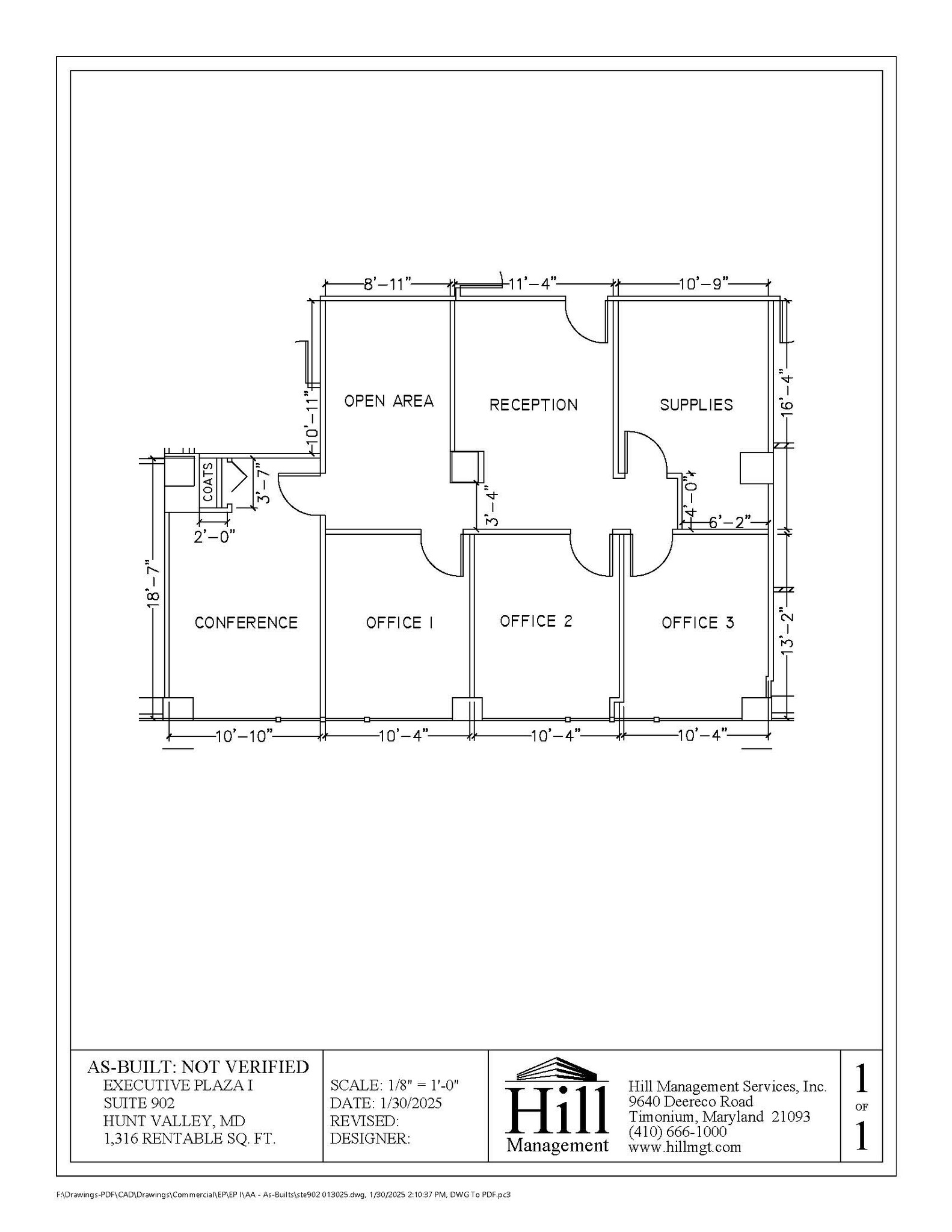 11350 McCormick Rd, Hunt Valley, MD à louer Plan d’étage- Image 1 de 1