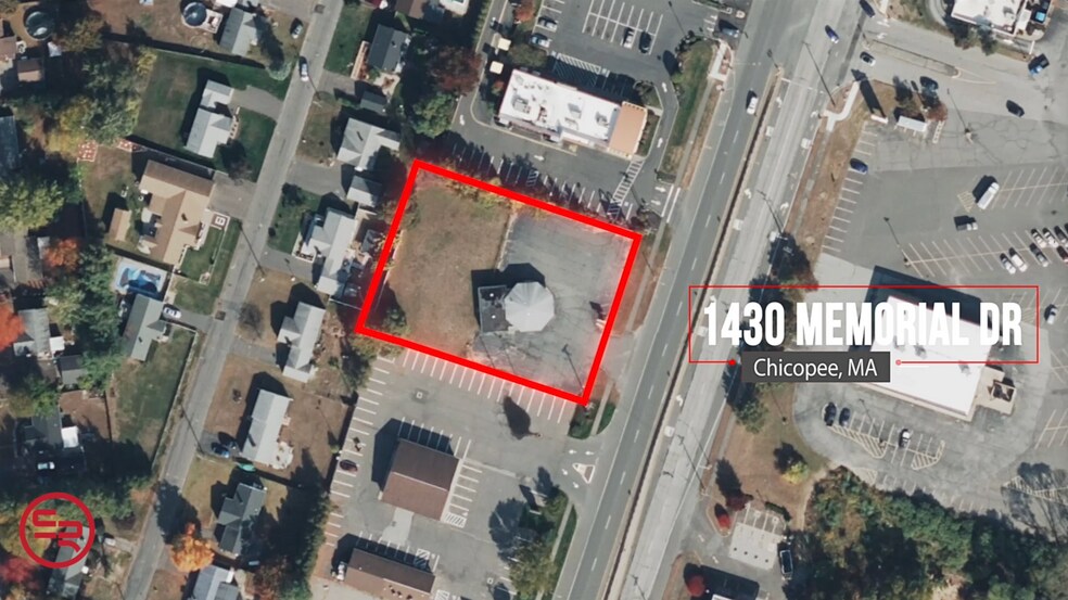 1430 Memorial Dr, Chicopee, MA à louer - Aérien - Image 1 de 10