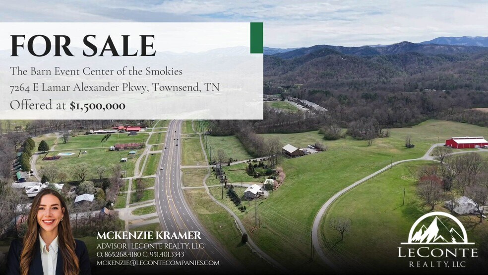 7264 E Lamar Alexander Pky, Townsend, TN à vendre - Vidéo sur l’inscription commerciale - Image 2 de 21