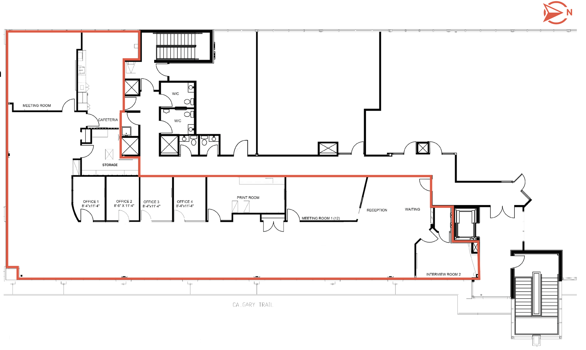 4628-4640 Calgary Trl NW, Edmonton, AB à louer Plan d  tage- Image 1 de 1