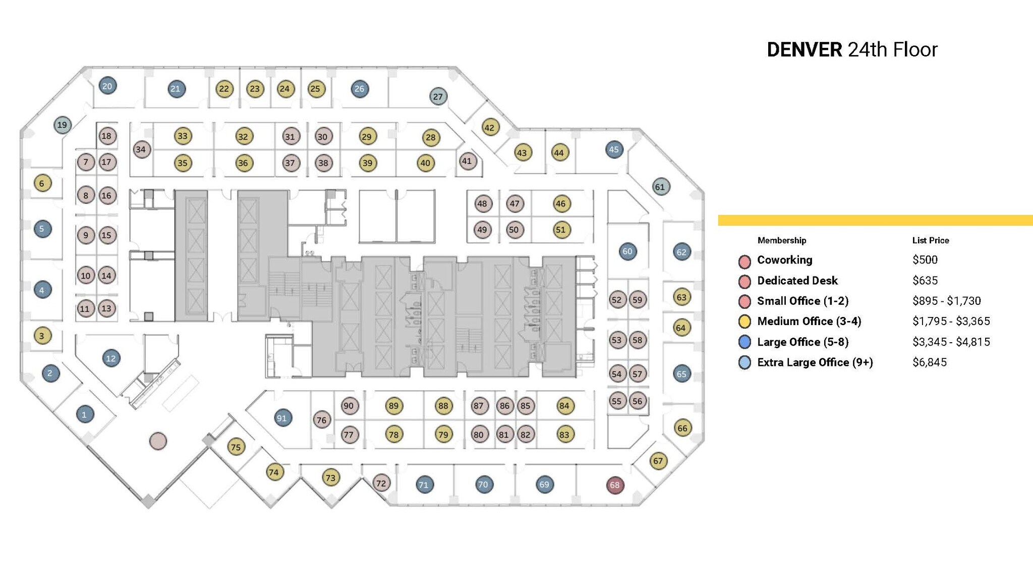 1801 California St, Denver, CO for lease Floor Plan- Image 1 of 1