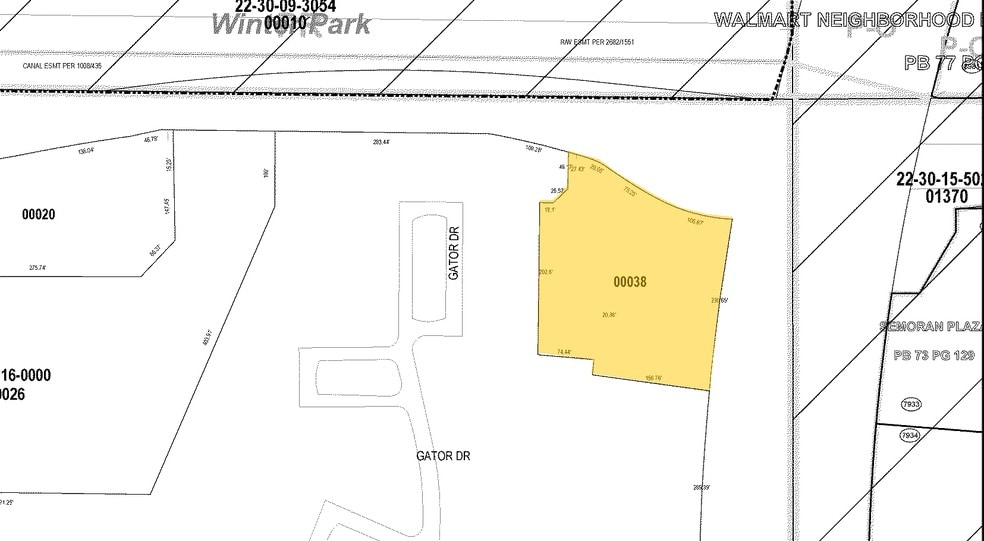 5590 Baldwin Park St, Orlando, FL à vendre - Plan cadastral - Image 3 de 3