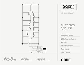 2625 Butterfield Rd, Oak Brook, IL à louer Plan d’étage- Image 1 de 5